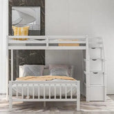 Bellemave® Twin over Full Bunk Bed with Staircase - Bellemave